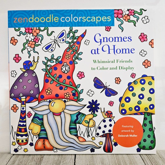Zendoodle Colorscapes Gnomes at Home & Studio C 15 Colored Gel Pens Set - Picture 2 of 16